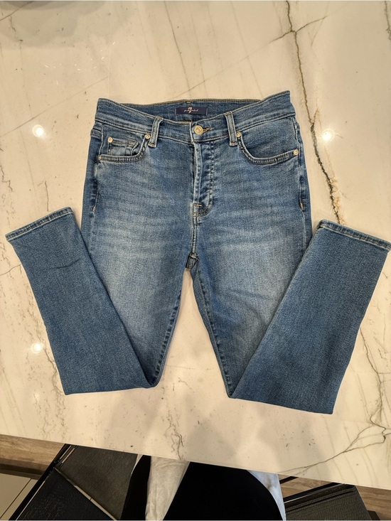 7 For All Mankind Denim - 7 For All Mankind Light Blue Denim Jeans